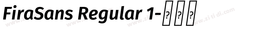 FiraSans Regular 1字体转换